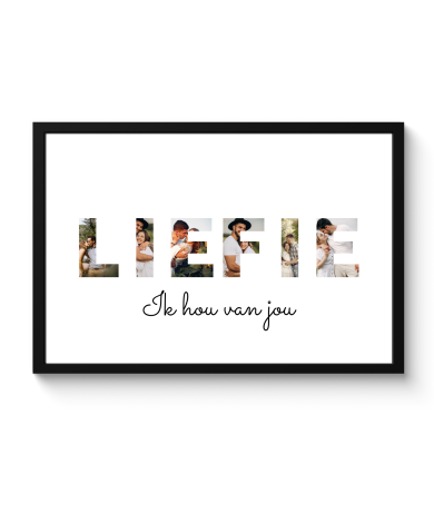 Poster met lijst - Liefie