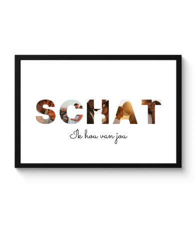Poster met lijst - Schat