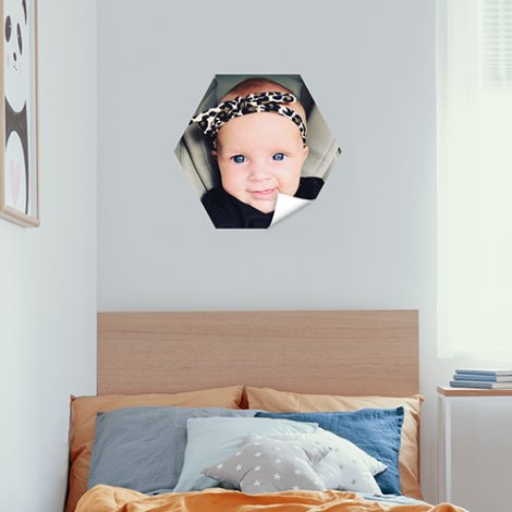 muursticker hexagon kinderkamer