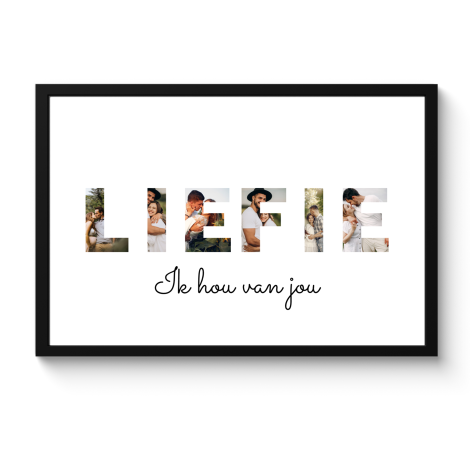 Poster met lijst - Liefie
