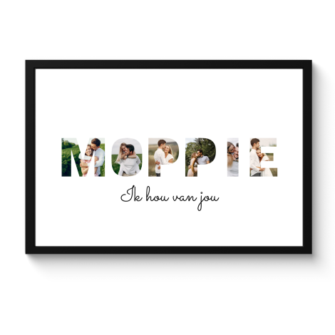 Poster met lijst - Moppie