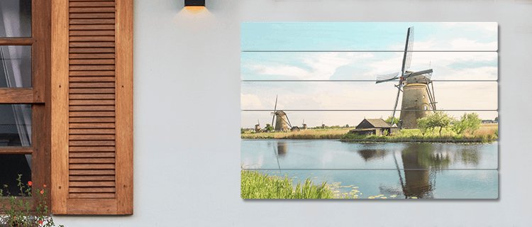 Foto op hout